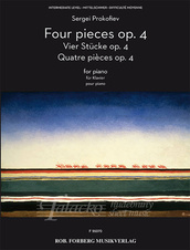 Four pieces op. 4 for Piano (Intermediate Level)